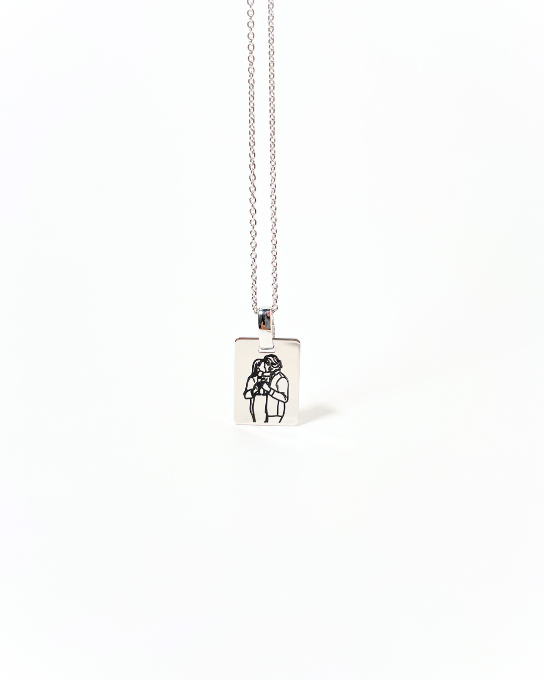 Custom Engraved Photo Necklace