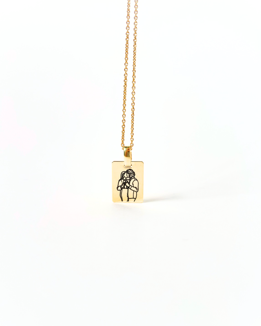 Custom Engraved Photo Necklace
