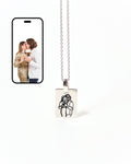 Custom Engraved Photo Necklace
